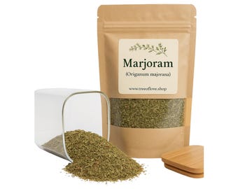 Marjoram | Organic Dried Marjoram | Origanum majorana| Herbal | Loose | Herb | Fresh Harvested | Premium Quality