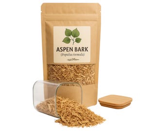 Espenrinde | Populus Tremula| Pflanzlich | Locker | Kraut | Frisch Geerntet | Premium-Qualität