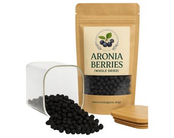 Baya de aronia / Bayas de aronia / Bayas de aronia / Hierbas / Sueltas / Hierbas / Cosechadas frescas / Calidad premium