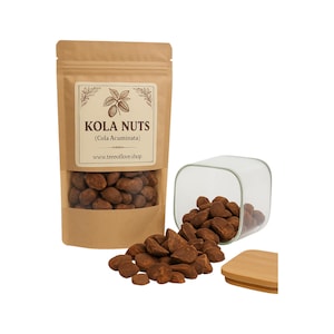 Kola Nuts | Cola Nuts | Cuts | Dried | Cola Nut Seeds - Cola Acuminata| Herbal | Loose | Herb | Fresh Harvested | Premium Quality