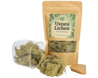 Liquen de Usnea / Usnea barbata / Entero / Recolectado de forma silvestre