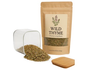 Thyme Flowers & Leaf | Wild Thyme | Thymus serpyllum| Herbal | Loose | Herb | Fresh Harvested | Premium Quality