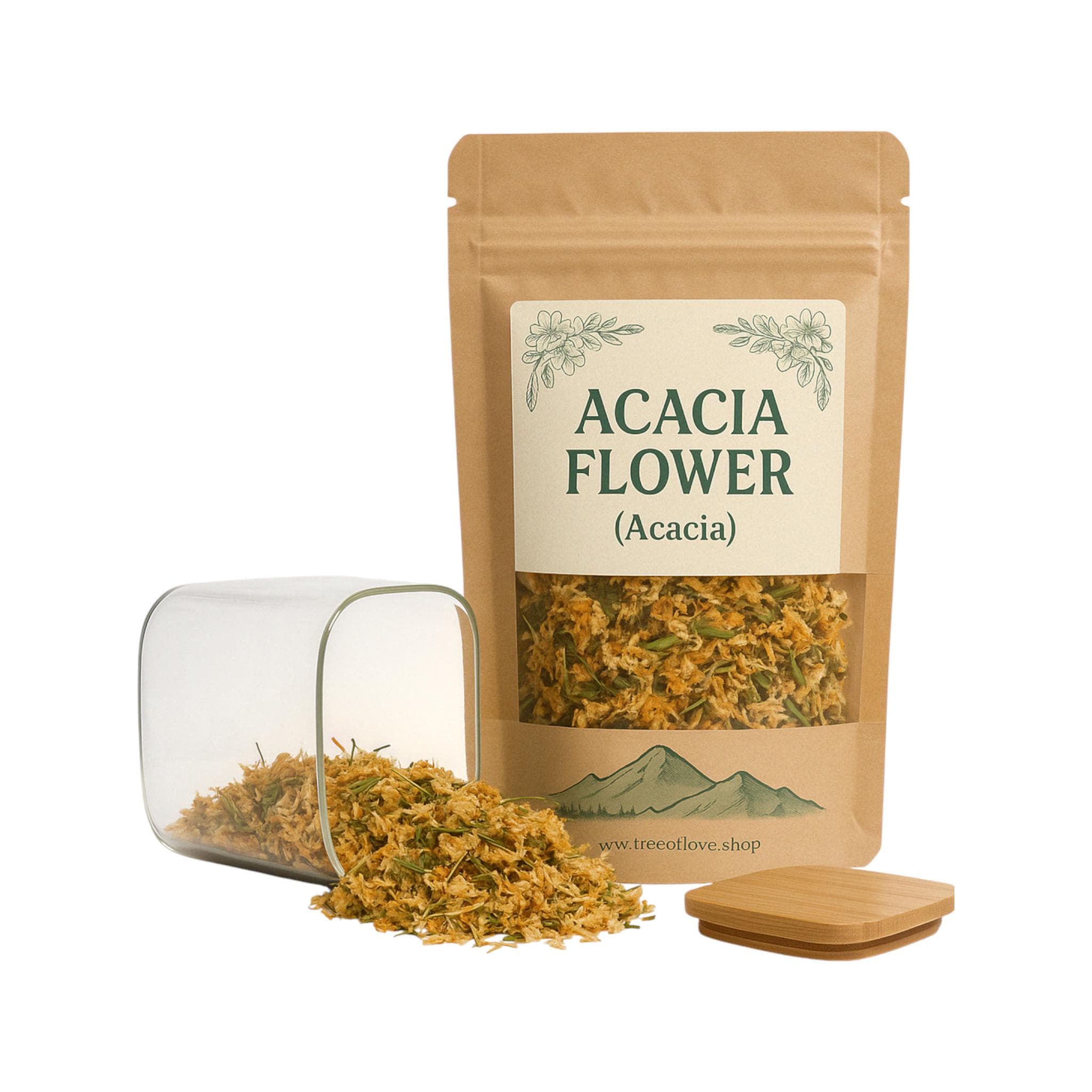 アカシアの花茶 - ワトルフラワー - 茶 - 天然 - オーガニック 