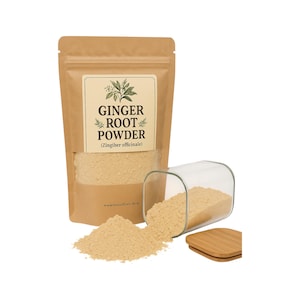 Ingwerwurzelpulver | (Zingiber officinale)| Pflanzlich | Locker | Kraut | Frisch Geerntet | Premium-Qualität