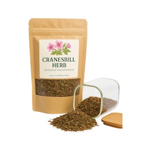 Geranio / Geranio de hoja / Silvestre / Geranio macrorrhizum / Hierba / Suelto / Hierba / Cosechado fresco / Calidad premium