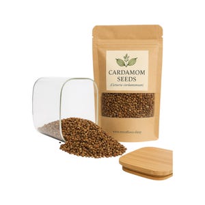 Cardamom Seeds | Elettaria cardamomum | Whole Cardamom Seed | Hulled Seeds| Herbal | Loose | Herb | Fresh Harvested | Premium Quality