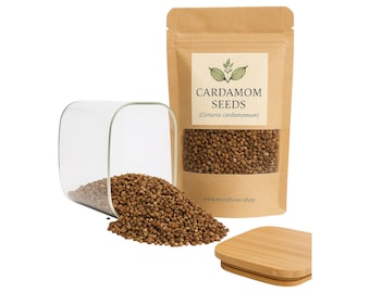 Kardemomzaden | Elettaria cardamomum | Heel kardemomzaad | Gepelde Zaden| Kruiden | Los | Kruid | Vers geoogst | Premiumkwaliteit