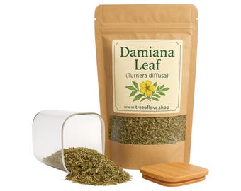 Folha de Damiana | Turnera Diffusa | Herbal | Solta | Erva | Colhida Fresca | Qualidade Premium