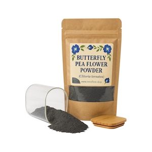 Butterfly Pea Flower Powder or  Whole | Tea |  Clitoria Ternatea| Herbal | Loose | Herb | Fresh Harvested | Premium Quality