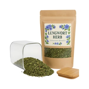 Lungwort | Lungwort Herb  | Lungwort  Tea | Pulmonaria Officinalis| Herbal | Loose | Herb | Fresh Harvested | Premium Quality