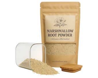 Polvo de raíz de malvavisco / Orgánico / Althaea officinalis / A base de hierbas / Suelto / Hierba / Cosechado fresco / Calidad premium