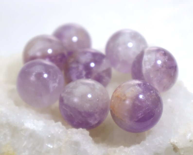 ONE Amethyst Sphere: Natural Purple Quartz Crystal Ball, Polished Genuine Healing Gemstone Orb for Reiki, Meditation, Wire-Wrapping image 9