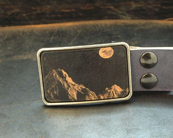 Belt buckle - space - moon - mens gift