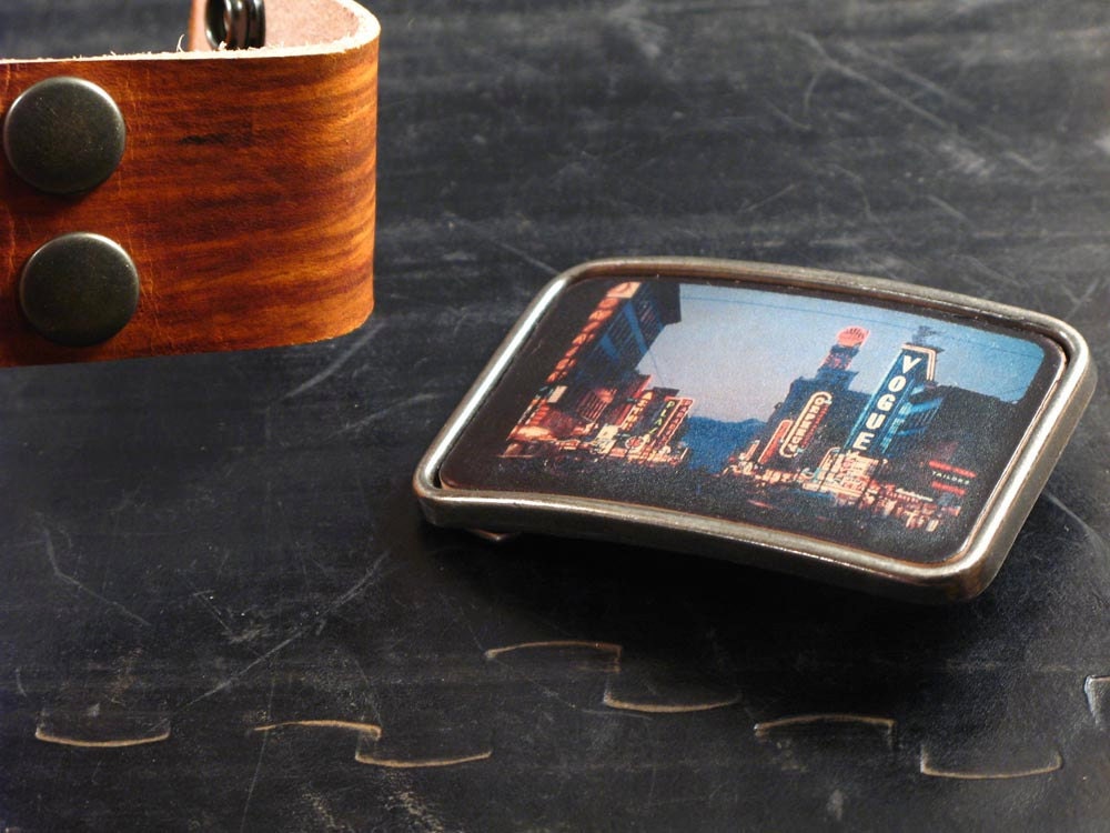 Vancouver Belt Buckle / I Heart Vancouver Leather Belt Buckle Etsy