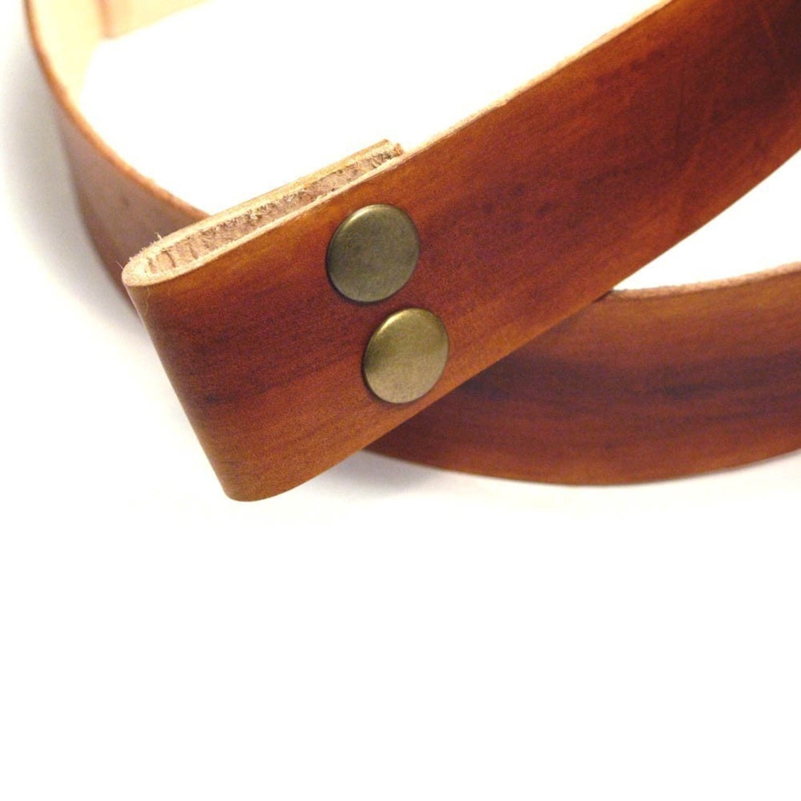 Custom Cut Leather Snap Belts for Buckles, Hand Dyed Etsy