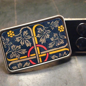 Art deco vine belt buckle