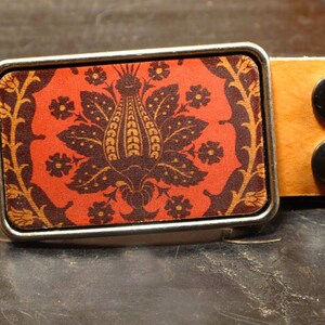 Harvest flower belt buckle