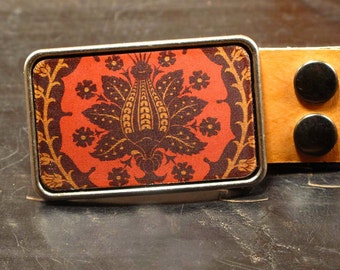 Harvest flower belt buckle