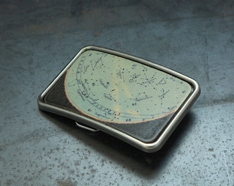 Astronomy space constellations belt buckle