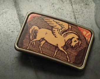 Belt buckle - Pegasus - Horse - 80s