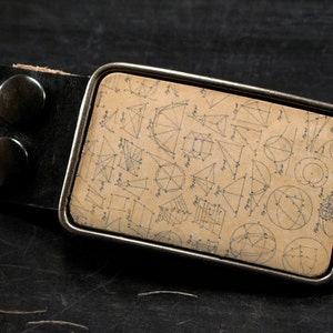 Belt buckle - nerd gift - mens accessory - leather belt - handmade western belt