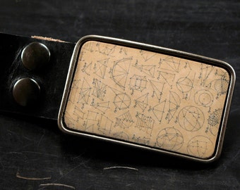 Boucle de ceinture - cadeau nerd - accessoire pour homme - ceinture en cuir - ceinture western faite main