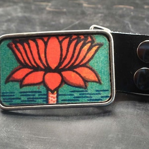 Lotus belt buckle