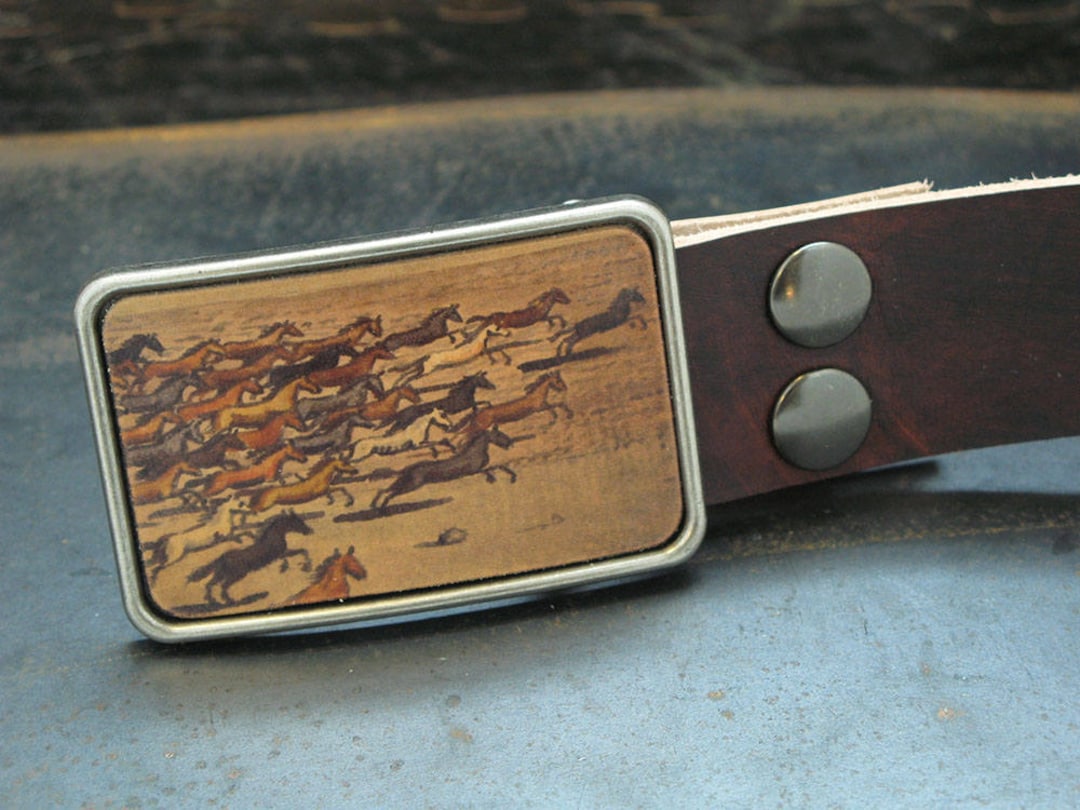 Buy Belt Buckle Leather Belt Mens Belt Horse Gift Online in India 