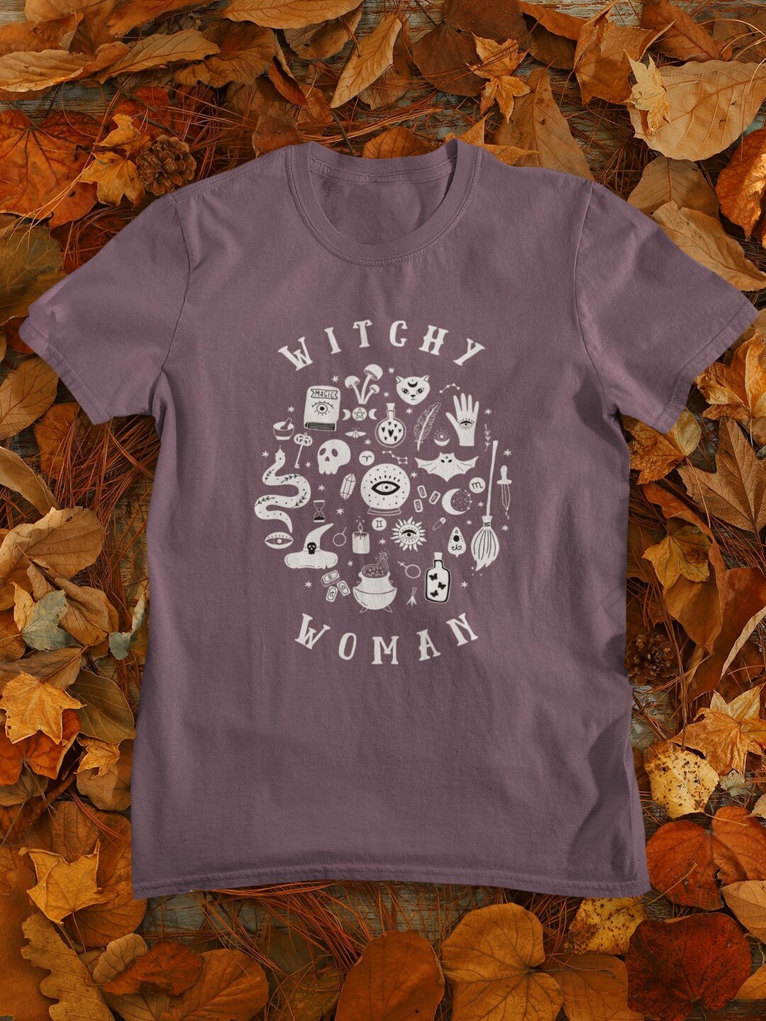 Comfort Colors Witch T-shirt, Witchy Woman Shirt, Fall Halloween Autumn ...