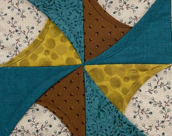 Digital Pattern - Folded Windmill Patchwork Block pattern