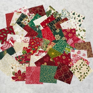 2.5inch squares, mystery mini charms for patchwork and craft