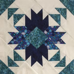 Digital Pattern - 12" Patchwork Block, Tropical Bears by Bev Mayo