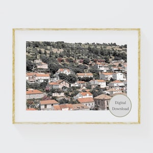 Dubrovnik Croatia Hills Print, Dubrovnik Wall Art, Croatia Photography, European Travel Photography, Digital Art Print