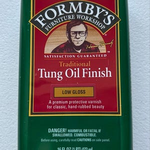 ¡Nuevo! Acabado de aceite de tung de bajo brillo Formby’s, 16 oz, sin abrir, descontinuado, para repintado.