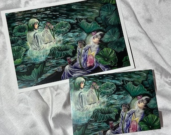 Senku and Gen (SenGen) Dr Stone - Prints of Watercolour Painting