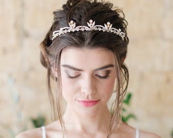 Gold Tiara Bridal Tiara Crystal Wedding Crown gold Swarovski Diamante Tiara