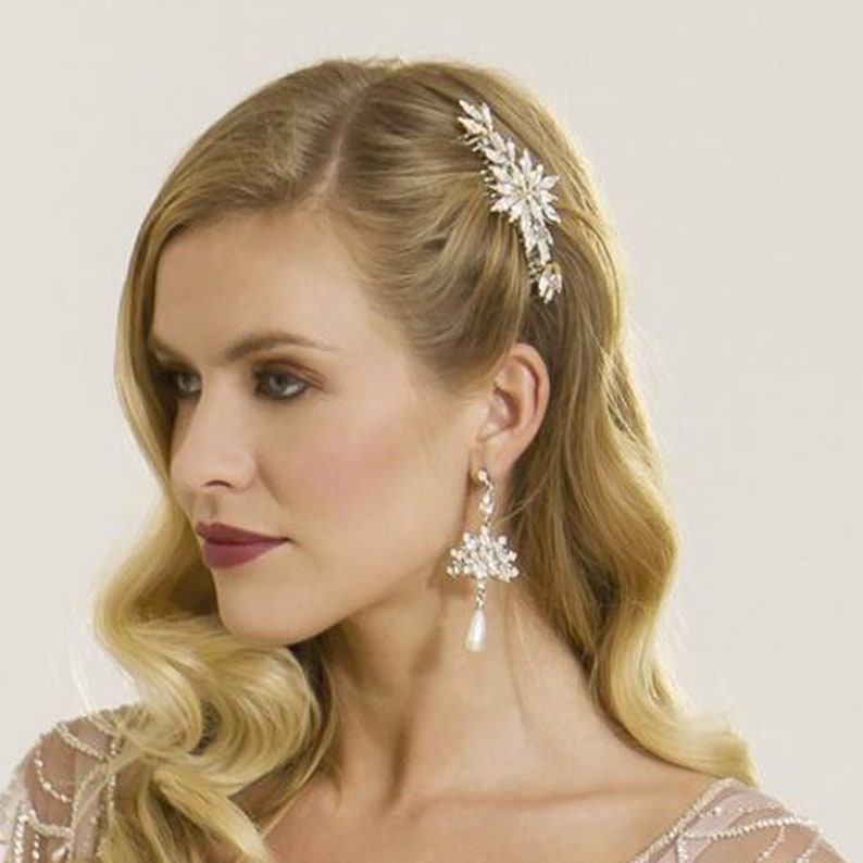 Star Hair Comb Starburst Headpiece Wedding Hair Comb Bridal Star haircomb image 4