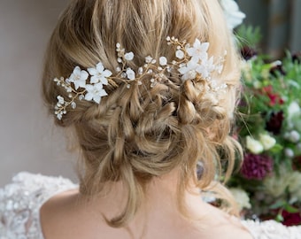 Bridal Flower Hair pin Wedding headdress floral hairpin brides