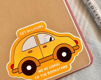 Sticker Silly Goose Book Store: cadeau grappig boekenliefhebber