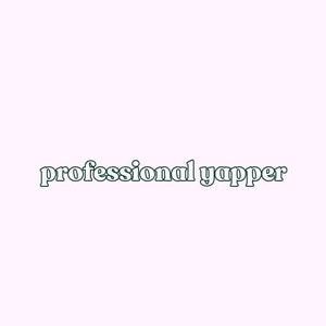 Professional Yapper Mini Sticker, funny stickers, small stickers, silly goose, bookish, lap top stickers, water bottle sticker