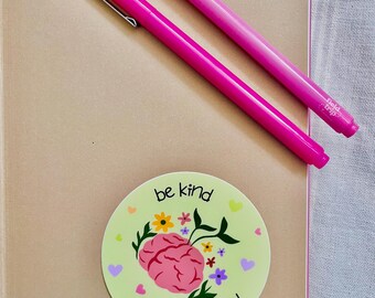 Be Kind To Your Mind Sticker: Mental Health Awareness, Positivity