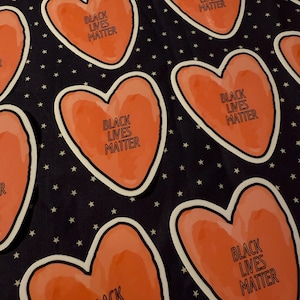 Black Lives Matter Heart Sticker: Handmade Vinyl Decal