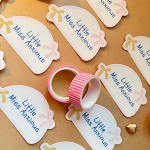 Little Miss Anxious Sticker: Waterproof Vinyl Decal