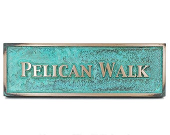 Personalized Historic Sign, Name Plaque, Or Short Phrase Will Work Too 12"W x 4"H (larger sizes available)