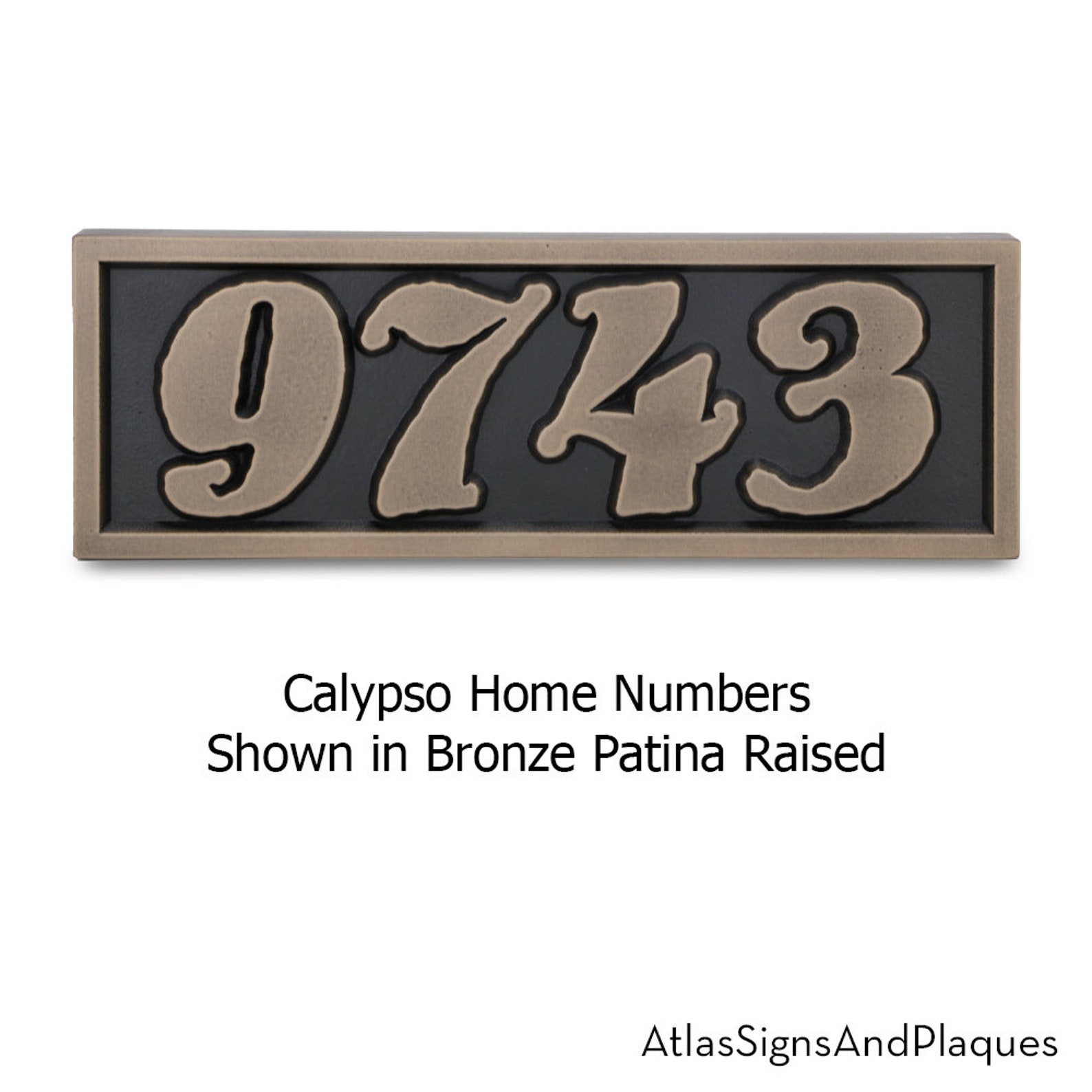 Home Numbers Address Plaque Modern Simple Styling Calypso Etsy