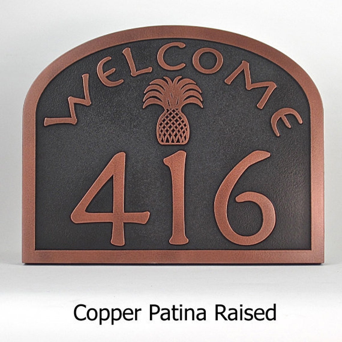 Pineapple Address Plaque Home Numbers Tropical Decor Etsy