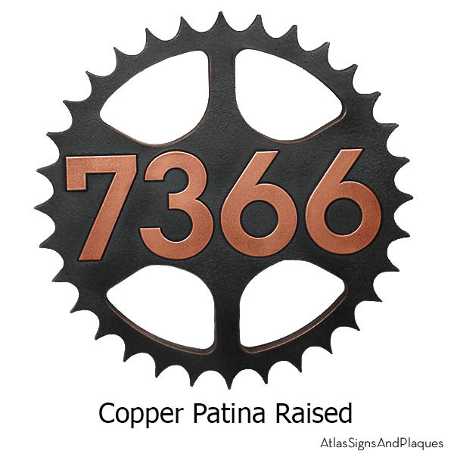 Sprocket Address Plaque Home Numbers for the Bike and Bicycle Etsy