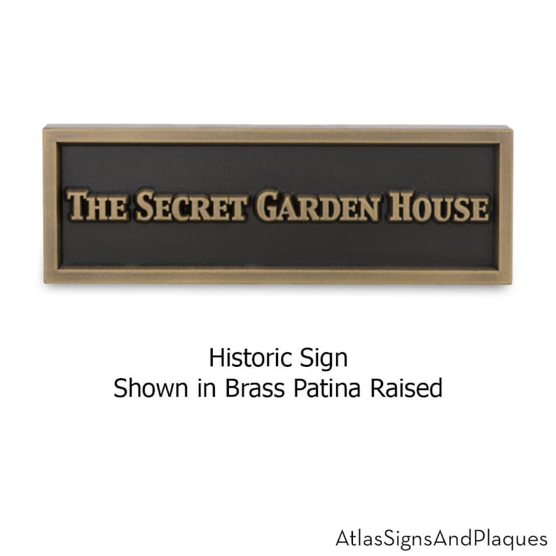 Personalized Historic Sign, Name Plaque, Or Short Phrase Will Work Too 12W x 4H larger sizes available image 4