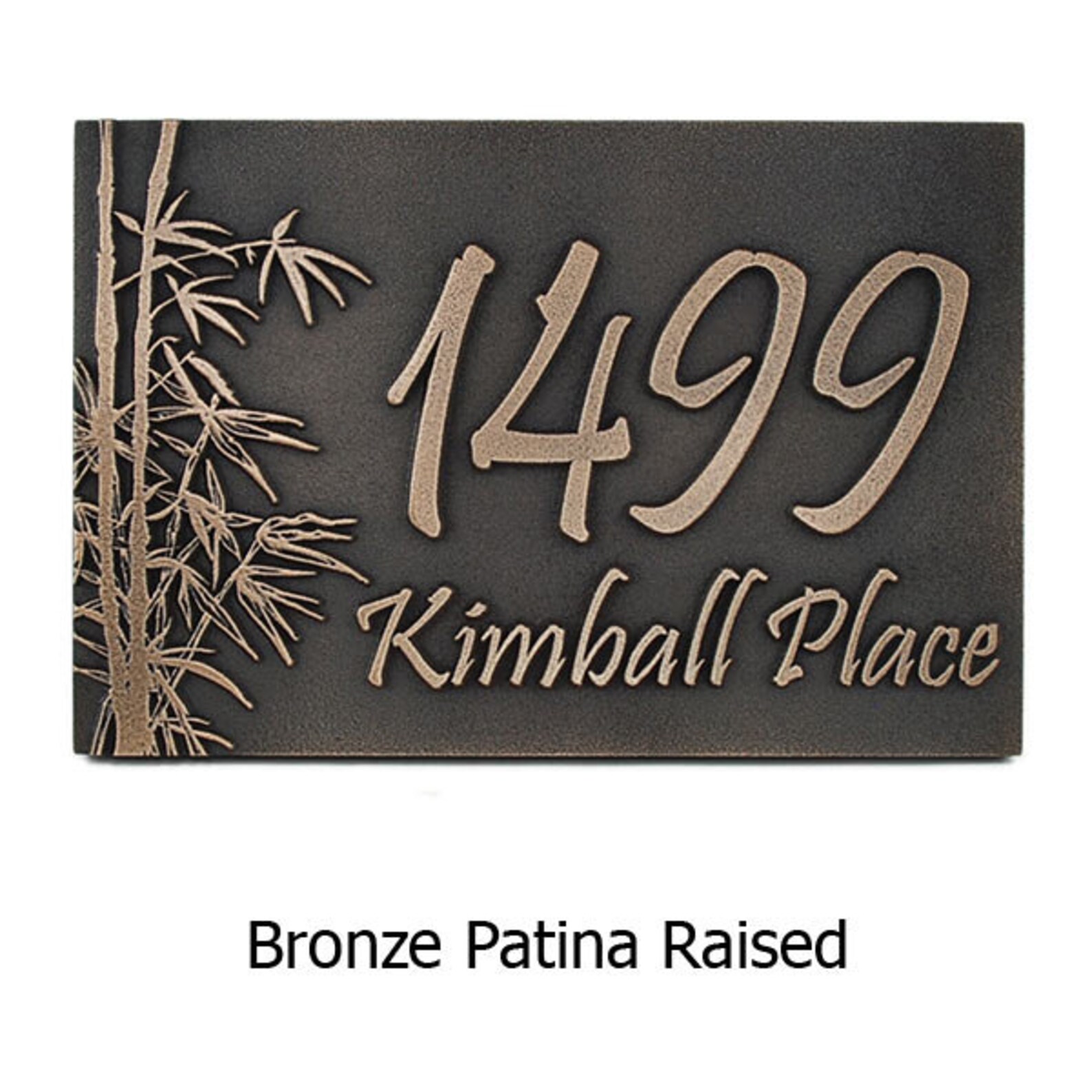 Bamboo Address Sign Bamboo House Numbers Bamboo Forest Etsy