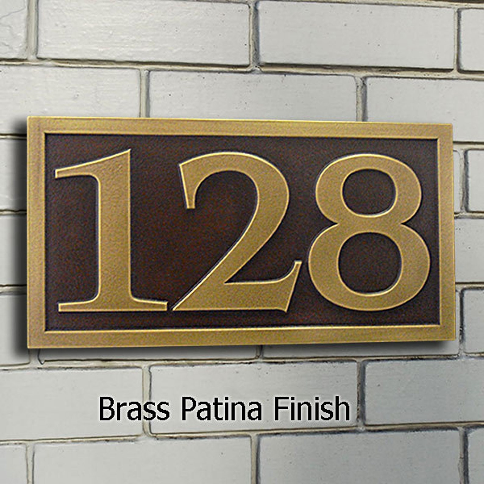 Modern Style Address Sign Benguiat Font Address Numbers Big Etsy